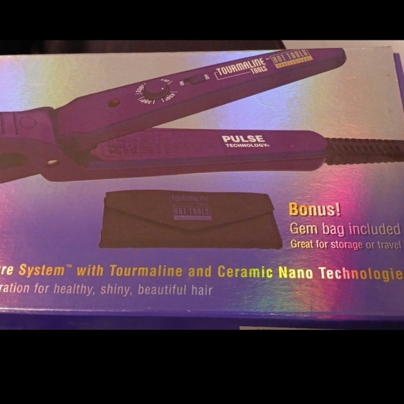Tourmaline Tools Hot Tools Professional Tourmaline Ceramic 5/8" Flat Iron NIB - Picture 3 of 4